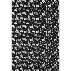 HomeRoots 9' X 12' Black And Ivory Abstract Geometric Area Rug - Washable, UV Protected, Durable & Stylish! 701791