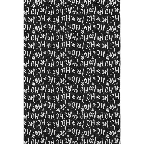 HomeRoots 9' X 12' Black And Ivory Abstract Geometric Area Rug - Washable, UV Protected, Durable & Stylish! 701791