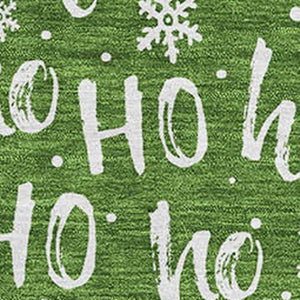 HomeRoots 10' X 14' Green and Ivory Washable Area Rug – Modern Abstract Design with UV Protection for Homes 701798