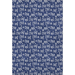 HomeRoots 5' X 8' Navy Blue & Ivory Abstract Geometric Area Rug - Washable, UV-Protected, Stylish & Durable! 701806
