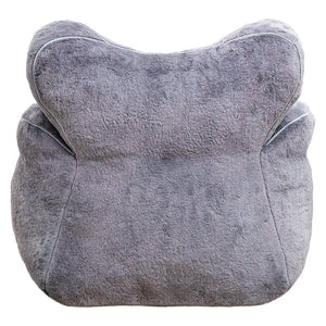 English Elm Bean Bag Chair Faux Fur Heart Shaped Backrest Foam Lounge Seat for Bedroom W2510P465459
