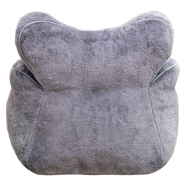 English Elm Bean Bag Chair Faux Fur Heart Shaped Backrest Foam Lounge Seat for Bedroom W2510P465459