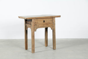 Lilys Vintage  Console With One Drawer Weathered Natural Approx.30-45 Inches Wide 7018-1