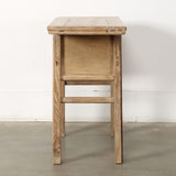 Vintage Console Table with Two Drawers Weathered Natural 39.8x16.9x31.5H