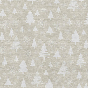 HomeRoots 10' X 14' Abstract Geometric Beige & Ivory Area Rug - Washable, UV Protected, Stain Resistant Design 701822
