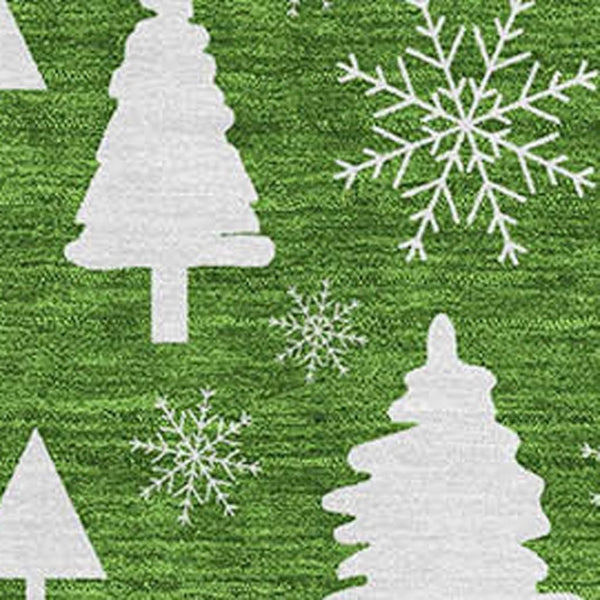 HomeRoots 8' X 10' Stylish Emerald & Ivory Abstract Geometric Area Rug – Washable, UV Protected, Non-Slip! 701826