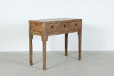 Lilys Vintage  Console With Three Drawer Weathered Natural Approx. 40-50 Inches Wide 7018-3