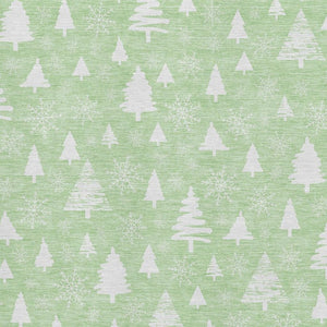 HomeRoots 8' X 10' Mint Green & Ivory Abstract Geometric Area Rug - Durable, Washable, UV Protected & Stylish! 701838
