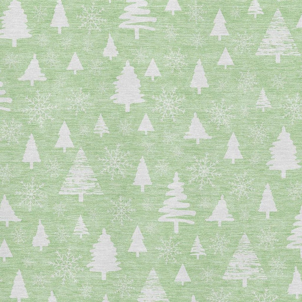 HomeRoots 8' X 10' Mint Green & Ivory Abstract Geometric Area Rug - Durable, Washable, UV Protected & Stylish! 701838