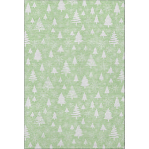 HomeRoots 8' X 10' Mint Green & Ivory Abstract Geometric Area Rug - Durable, Washable, UV Protected & Stylish! 701838