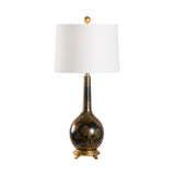 Bottle Table Lamp Black, Gold 70183 Chelsea House