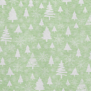HomeRoots 10' X 14' Mint Green Abstract Geometric Area Rug - Stylish, Washable, UV Protected & Stain Resistant 701840