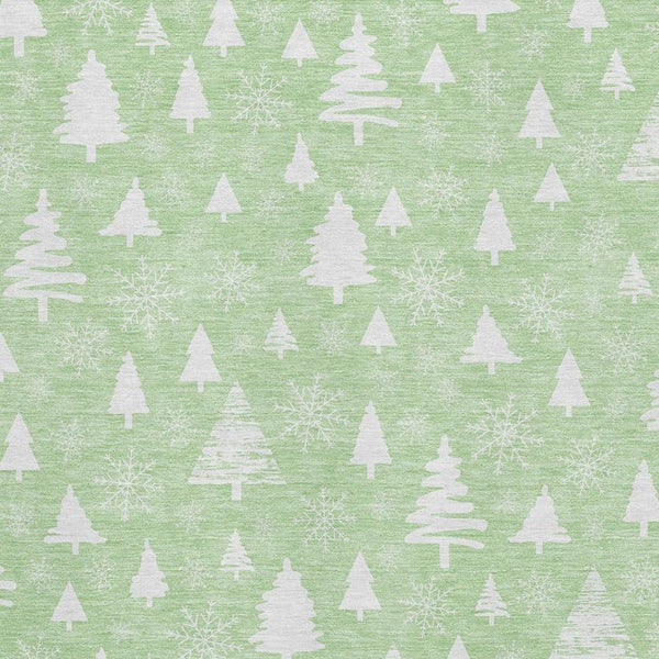 HomeRoots 10' X 14' Mint Green Abstract Geometric Area Rug - Stylish, Washable, UV Protected & Stain Resistant 701840