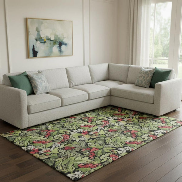 HomeRoots 8' X 10' Vibrant Abstract Geometric Washable Area Rug with UV Protection for High-Traffic Spaces 701868