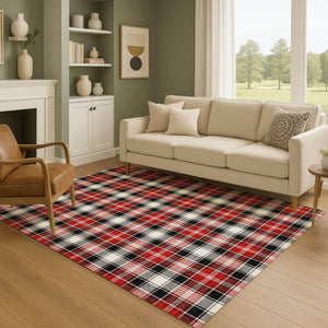 HomeRoots 9' X 12' Bold Abstract Geometric Area Rug – Washable, UV-Protected, Stylish, and Family-Friendly Design 701875