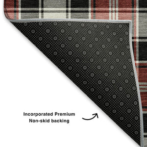 HomeRoots 9' X 12' Bold Abstract Geometric Area Rug – Washable, UV-Protected, Stylish, and Family-Friendly Design 701875