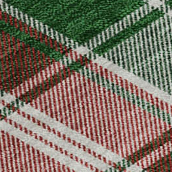 HomeRoots 10' X 14' Emerald Red & Green Abstract Washable Area Rug - UV Protected, Stylish & Durable Design 701882