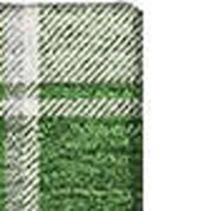 HomeRoots 8' X 10' Washable Green Gray Ivory Abstract Geometric Area Rug with UV Protection for Modern Homes 701886