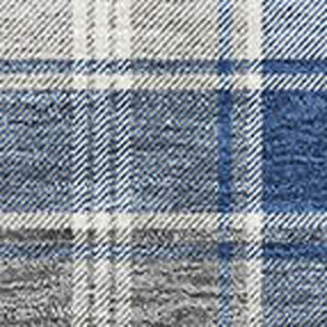 HomeRoots 9' X 12' Washable Navy Blue Ivory Gray Abstract Geometric Area Rug with UV Protection & Durability 701893