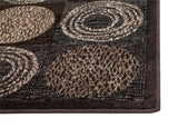 Sams International Abacasa Sonoma Halsted Machine Made Viscose Geometric  Rug Charcoal, Ivory, Chocolate 7'10" x 10'1"