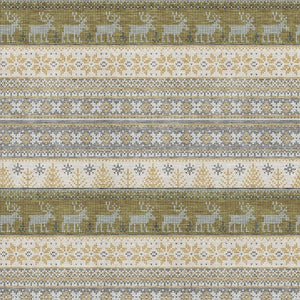 HomeRoots 10' X 14' Gray Ivory Gold Abstract Area Rug – Washable, UV-Protected, Stylish for High-Traffic Homes 701906
