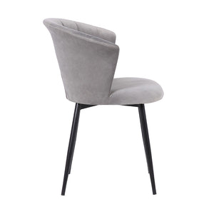 English Elm Lulu Velvet Armless Dining Chair with Steel Frame for Modern Spaces B2736P464878