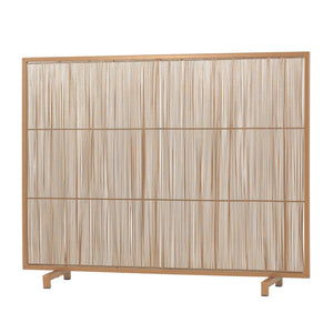 English Elm Willow Iron Fireplace Screen Powder Coated Vertical Bar Grid for Modern Interiors Golden N775P386927G