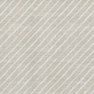HomeRoots 8' X 10' Beige and Ivory Abstract Geometric Washable Area Rug - Durable, Stain-Resistant, UV Protected 701916