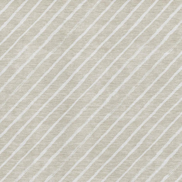 HomeRoots 8' X 10' Beige and Ivory Abstract Geometric Washable Area Rug - Durable, Stain-Resistant, UV Protected 701916