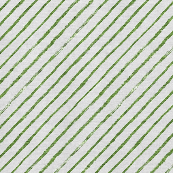 HomeRoots 9' X 12' Stylish Green & Ivory Abstract Geometric Washable Area Rug with UV Protection & Durability 701929