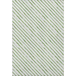 HomeRoots 10' Green And Ivory Abstract Geometric Area Rug - Washable, UV-Protected, Durable for Busy Spaces 701930