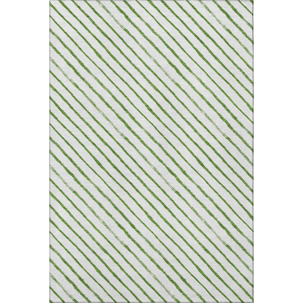 HomeRoots 10' Green And Ivory Abstract Geometric Area Rug - Washable, UV-Protected, Durable for Busy Spaces 701930