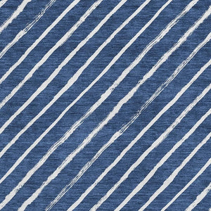HomeRoots 9' X 12' Navy Blue & Ivory Abstract Geometric Area Rug – Washable, Stain Resistant & UV Protected 701941
