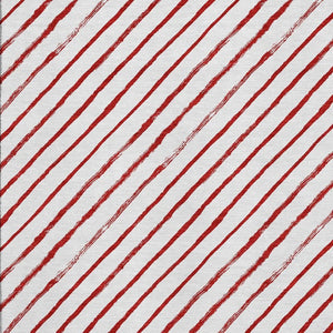 HomeRoots 5' X 8' Red And White Abstract Geometric Area Rug - Washable, UV-Protected, Non-Slip & Stylish! 701944