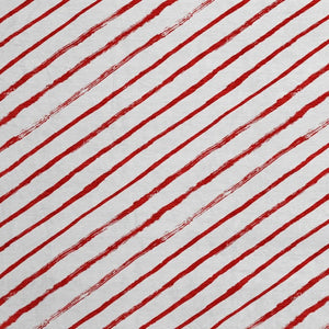 HomeRoots 8' Red And White Abstract Geometric Round Rug - Washable, UV Protected, Stylish & Durable Home Accent 701945