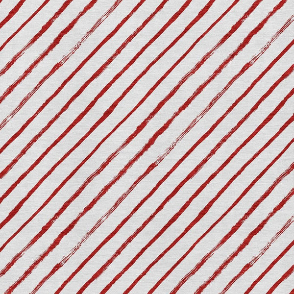 HomeRoots 8' X 10' Red And White Abstract Geometric Area Rug - Washable, UV-Protected, Stain-Resistant Design 701946