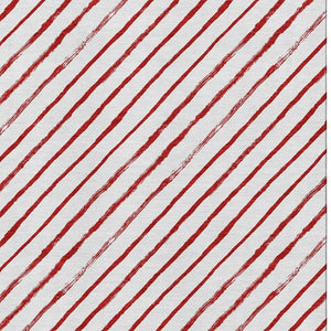 HomeRoots 9' X 12' Bold Red and White Abstract Geometric Washable Area Rug with UV Protection for Homes 701947