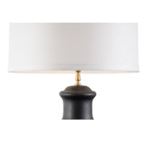 Greenwich Ceramic Lamp Black 70195 Chelsea House