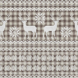 HomeRoots 8' X 10' Stylish Brown & Ivory Abstract Geometric Washable Rug with UV Protection for High-Traffic Areas 701952