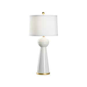 Chelsea House Bianco Italian Ceramic Table Lamp With Cream Crackle Glaze And Gold Leaf Accents — 34.5" Tall Statement Piece 70196