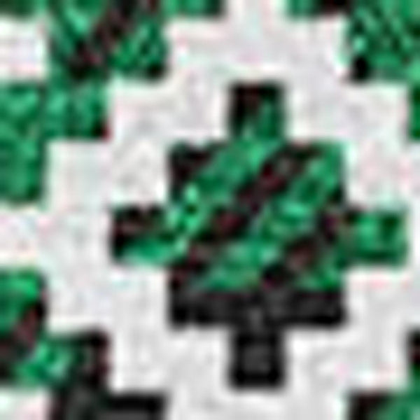 HomeRoots 5' Stylish Green, Black & Ivory Abstract Geometric Washable Area Rug with UV Protection & Durability 701968