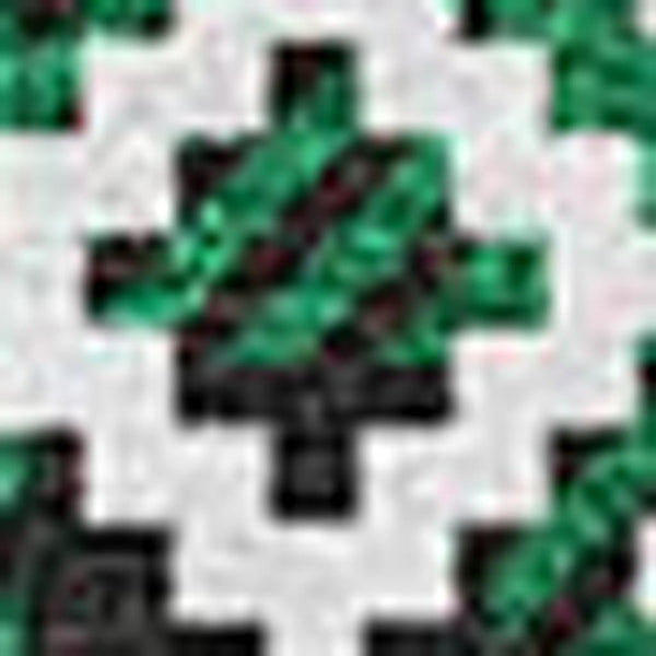 HomeRoots 8' X 10' Abstract Geometric Area Rug in Green, Black & Ivory - Washable, UV Protected, Durable Design 701970
