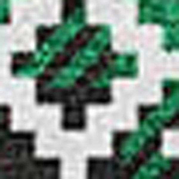 HomeRoots 10' Abstract Geometric Washable Area Rug in Green, Black & Ivory – UV Protected for Modern Spaces 701972