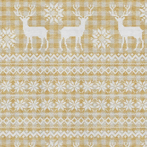 HomeRoots 8' X 10' Washable Area Rug in Gold, Gray & Ivory - Stylish, Durable, UV-Protected for Everyday Living 701976
