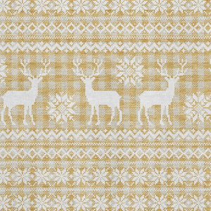 HomeRoots 10' X 14' Gold Gray Ivory Abstract Geometric Rug – Washable, Stain-Resistant, UV Protected Design! 701978