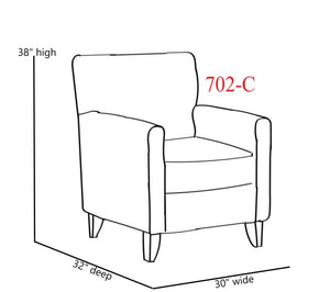 Fusion Dillist Mica Macon Galaxy Accent Chair In Grey - Durable Polyester, Reversible Cushion & Stylish Legs Grey W,100% Polyester 702 Macon Galaxy Chair