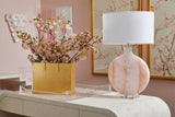 Lizzie Lamp Pink, White/Cream 70206 Chelsea House