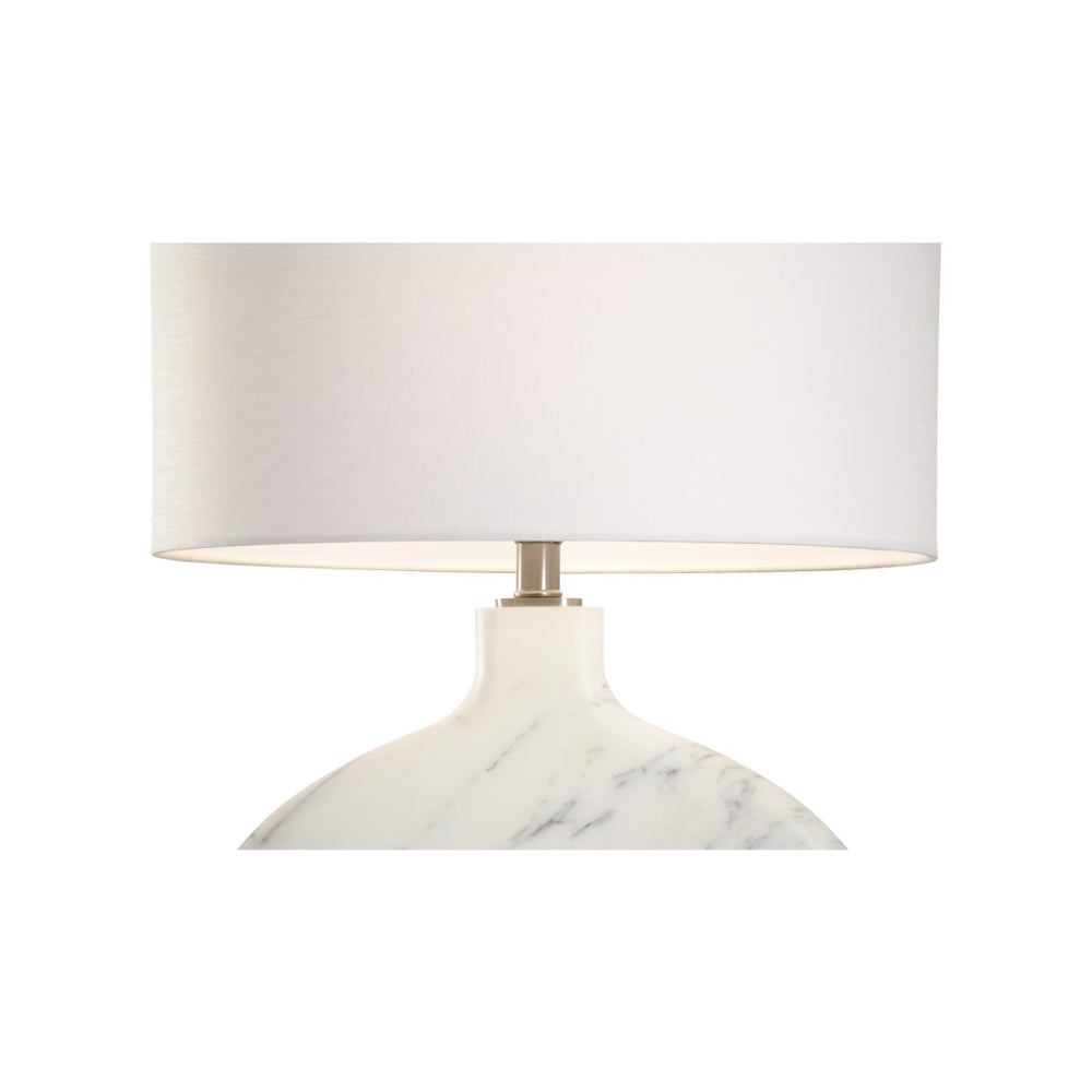 Chelsea House Lizzie Ceramic Marble Lamp By Shayla Copas — Black & White Veined Design, Acrylic Base, 29.5" H Elegance 70207