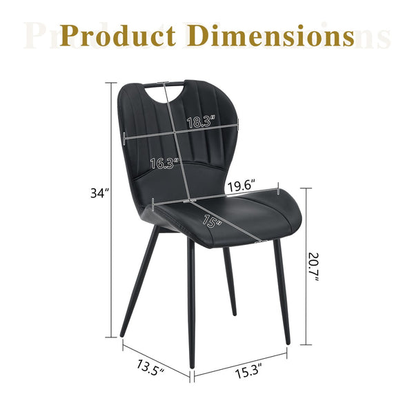 English Elm Set of 4 Olive Fabric Dining Chairs Ergonomic Cushion Black Steel Frame Modern Black W1151P454886