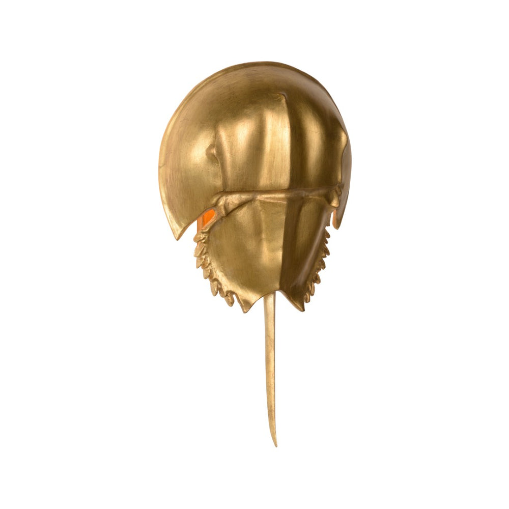 Chelsea House Horseshoe Crab Sconce Antique Gold Leaf Wall Light — Realistic Textured Coastal Accent, Ada Compliant 70217